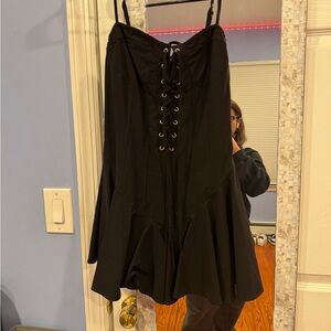 Elegant Black Corset Dress